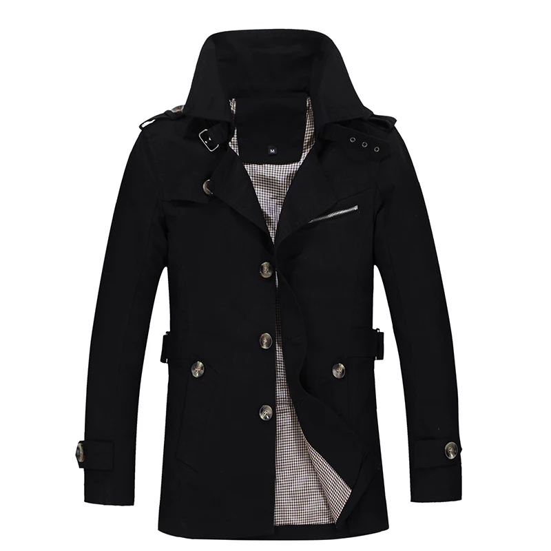 Men's jackets Spring and Autumn Men's In the long section jackets Slim Cotton Leisure Windbreaker t Trench Coat Overcoat M-5XL
Men's jackets Spring and Autumn Men's In the long section jackets Slim Cotton Leisure Windbreaker t Trench Coat Overcoat M-5XL