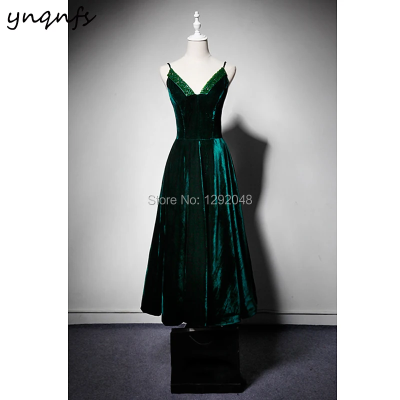 YNQNFS B34 Elegant A Line V Neck Tea Length Beaded Wedding Party Dress Emerald Green Velvet Bridesmaid Dresses 2024
YNQNFS B34 Elegant A Line V Neck Tea Length Beaded Wedding Party Dress Emerald Green Velvet Bridesmaid Dresses 2024