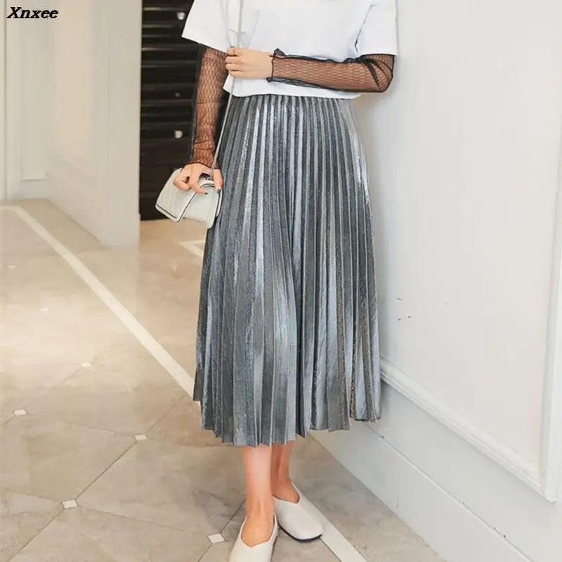 Xnxee Women Autumn Winter Style Women's High Waist Pleated Fashion Solid Girl Half Length Skirt Breathble Long Length Xnxee
Xnxee Women Autumn Winter Style Women's High Waist Pleated Fashion Solid Girl Half Length Skirt Breathble Long Length Xnxee