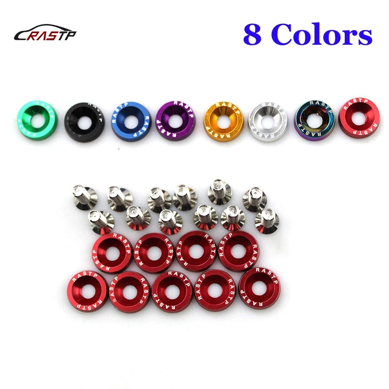 RASTP-10pcs M6 Bolt JDM Style Car Modified Hex Fasteners Fender Washer Bumper Engine Concave Screws Car-styling RS-QRF002-TP
RASTP-10pcs M6 Bolt JDM Style Car Modified Hex Fasteners Fender Washer Bumper Engine Concave Screws Car-styling RS-QRF002-TP