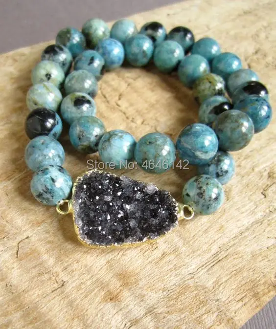 Fashion Designer Boho Druzy Stones Beaded Bracelet Natural Stone Druzy Charms Bracelets Sets For Women Gift DropShip
Fashion Designer Boho Druzy Stones Beaded Bracelet Natural Stone Druzy Charms Bracelets Sets For Women Gift DropShip