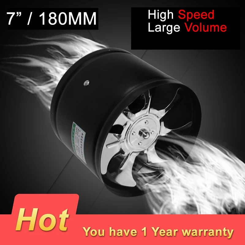 180mm exhaust fan for kitchen, AC220V pipeline fan for ventilation, 7 inch high speed mute fan for kitchen, bath room
180mm exhaust fan for kitchen, AC220V pipeline fan for ventilation, 7 inch high speed mute fan for kitchen, bath room