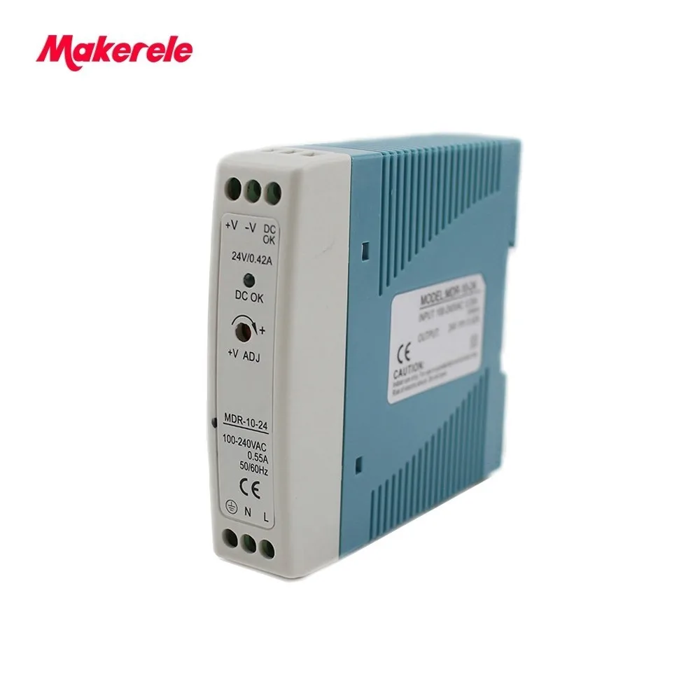 MDR-10-24 10 Вт 0.42A 24 в источник питания мини-размер din-рейка Ac Dc импульсный источник питания с Ce одобрен для светодиодного драйвера
MDR-10-24 10 Вт 0.42A 24 в источник питания мини-размер din-рейка Ac Dc импульсный источник питания с Ce одобрен для светодиодного драйвера