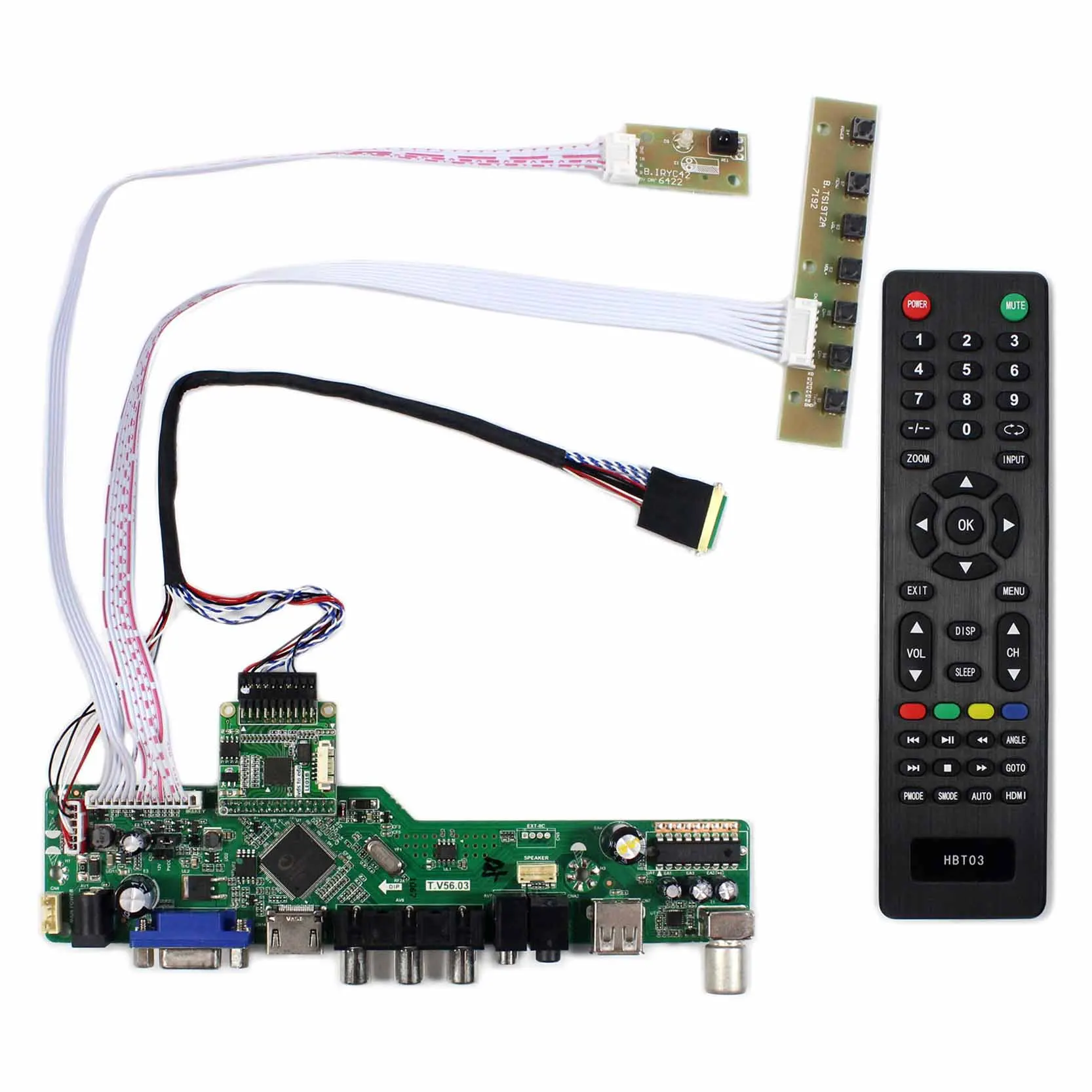 HD MI VGA AV USB RF ЖК-контроллер плата для телевизора работает для 14 дюймов 1920*1080: B140HAN01.0 B140HAN01.1 B140HAN01.2 B140HAN01.3
HD MI VGA AV USB RF ЖК-контроллер плата для телевизора работает для 14 дюймов 1920*1080: B140HAN01.0 B140HAN01.1 B140HAN01.2 B140HAN01.3