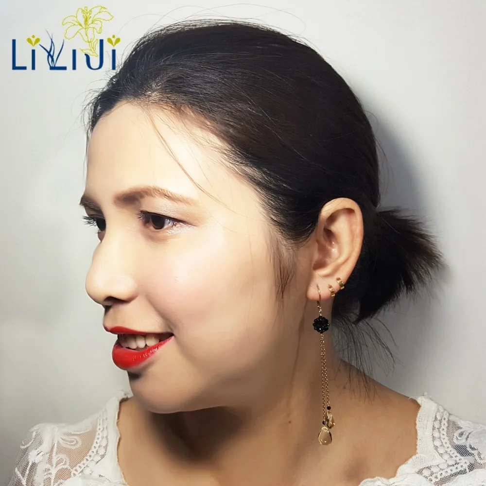 Lii Ji Natural Black Spinel,Citrine Tear Drop 925 sterling silver Chain Drop Earring
Lii Ji Natural Black Spinel,Citrine Tear Drop 925 sterling silver Chain Drop Earring