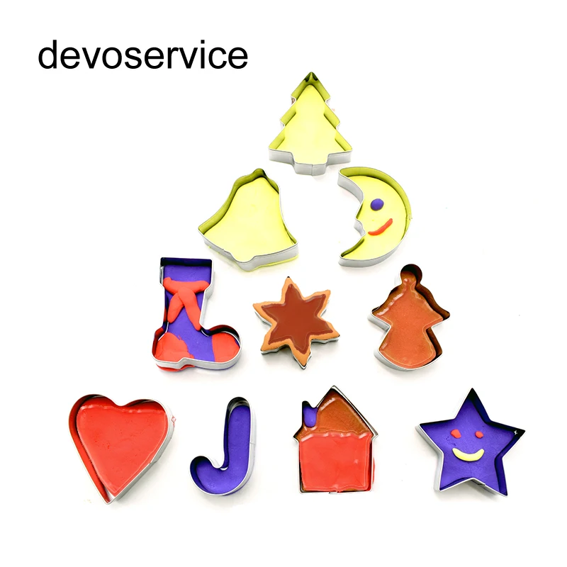 10PCS/Set Baking Cookie Mould&Cutter-Christmas Pine Shape Stainless Steel Cookies Molds -Kitchen&Backing Tools For Cake&Cookies
10PCS/Set Baking Cookie Mould&Cutter-Christmas Pine Shape Stainless Steel Cookies Molds -Kitchen&Backing Tools For Cake&Cookies