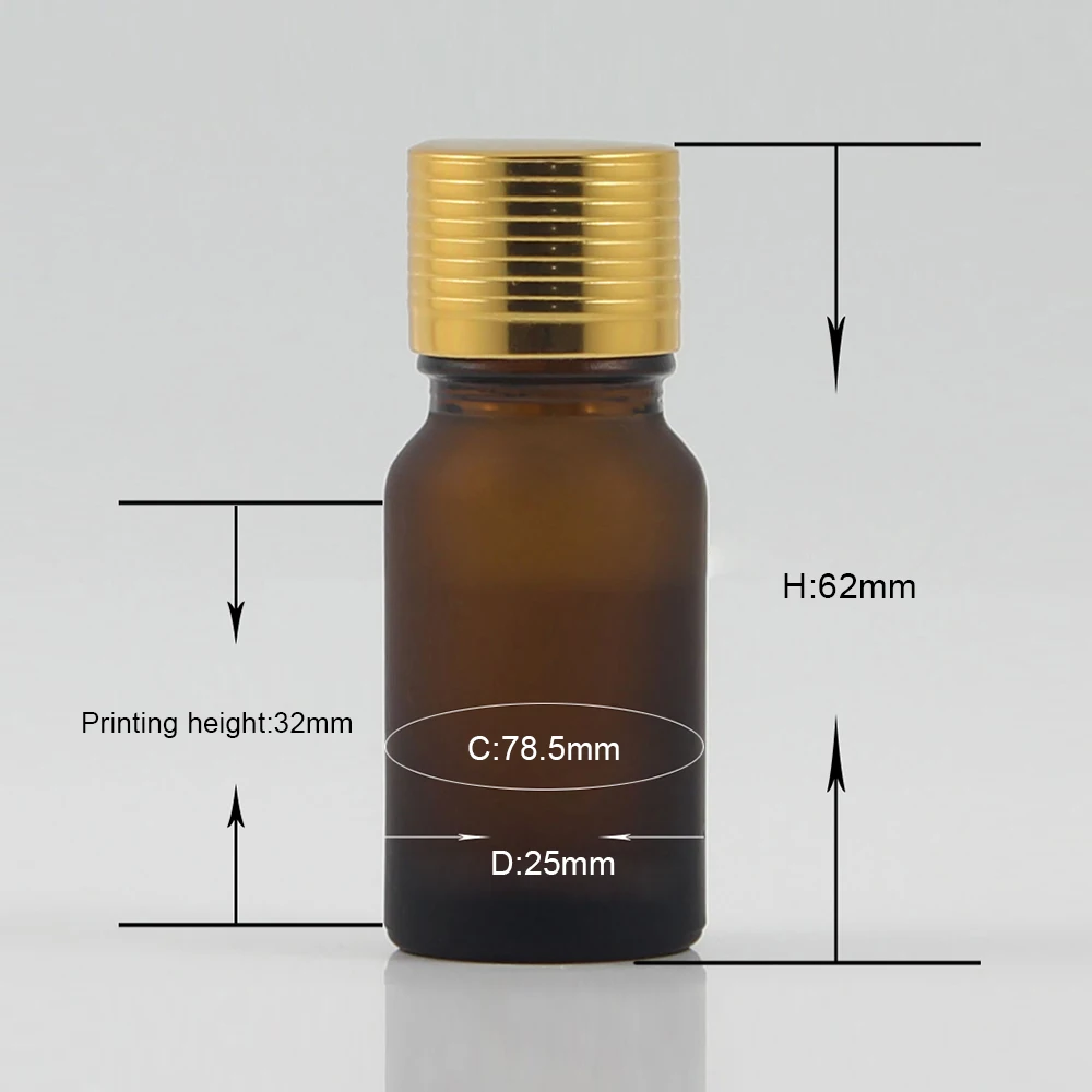 Frosted amber glass vial 10 ml essential oil bottle aluminum screw cap, Inner plug glass bottles 10ml
Frosted amber glass vial 10 ml essential oil bottle aluminum screw cap, Inner plug glass bottles 10ml