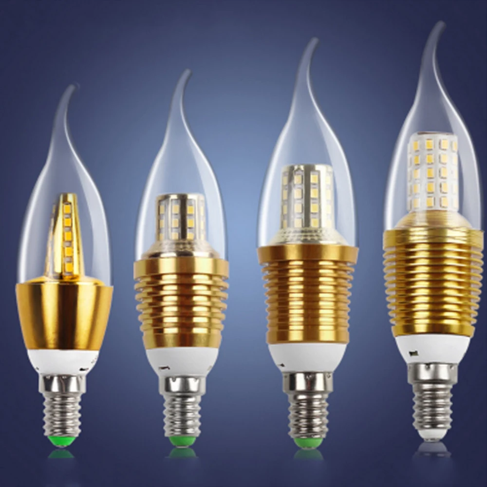 LED Bulb E14 E27 Energy Saving Lamp Aluminum Golden Light AC220V Led Lamp Cool Warm White LED Candle Bulb 5W 9W 12W 1PC
LED Bulb E14 E27 Energy Saving Lamp Aluminum Golden Light AC220V Led Lamp Cool Warm White LED Candle Bulb 5W 9W 12W 1PC