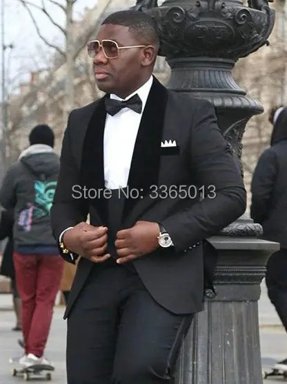 Black Men Suit Velvet Shawl Lapel Wedding Dress Suit Men 2019 Custom Made 3 Piece Tuxedo Terno Masculino Slim Fit Groomsman Suit
Black Men Suit Velvet Shawl Lapel Wedding Dress Suit Men 2019 Custom Made 3 Piece Tuxedo Terno Masculino Slim Fit Groomsman Suit