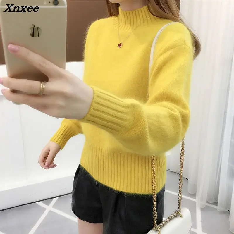 Winter Fashion Thick Sweater Pullovers Turtleneck Female Sweater Long Sleeve Casual Print Lose Cashmere Warm Pullover Jumpers
Winter Fashion Thick Sweater Pullovers Turtleneck Female Sweater Long Sleeve Casual Print Lose Cashmere Warm Pullover Jumpers