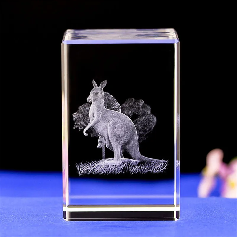 Crystal Home Decor Ornaments 3D Laser Engrave Kangaroo Model Travel Gift Fengshui Crafts Home Decoration Accessories
Crystal Home Decor Ornaments 3D Laser Engrave Kangaroo Model Travel Gift Fengshui Crafts Home Decoration Accessories