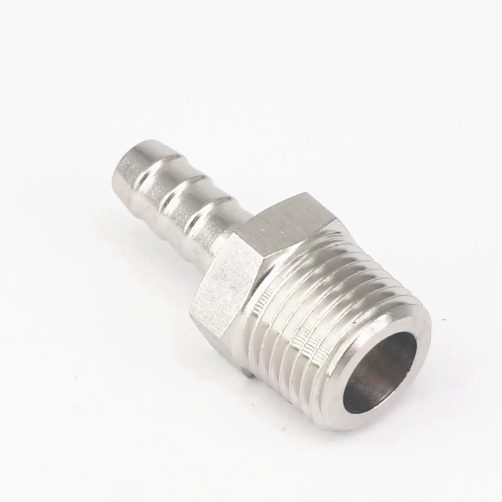 High Pressure Fit Hose I/D 10mm Barbed x 1/2" BSPT Male Thread 304 Stainless steel Connector Fitting for Air Fuel Gas Water
High Pressure Fit Hose I/D 10mm Barbed x 1/2" BSPT Male Thread 304 Stainless steel Connector Fitting for Air Fuel Gas Water