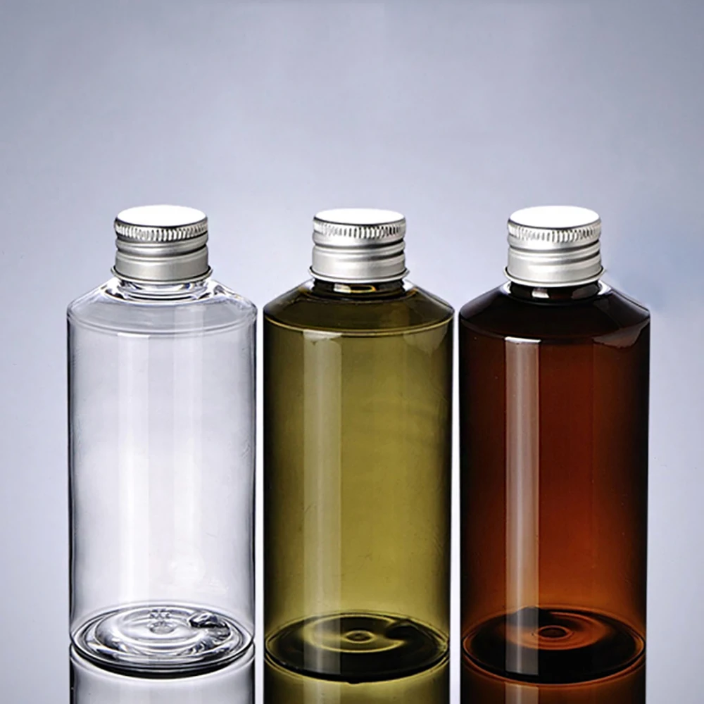 Plastic Bottle Amber/Green/Clear 150ml Plastic Serum Bottle, liquid Cosmetic Paclaging With Aluminum Lid For Toner
Plastic Bottle Amber/Green/Clear 150ml Plastic Serum Bottle, liquid Cosmetic Paclaging With Aluminum Lid For Toner
