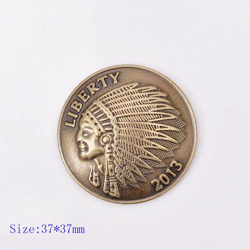 10 шт. 37x37 мм латунные Апачи индийская голова Liberty Conchos для ремня кожаное Ремесло Украшение винт обратно
10 шт. 37x37 мм латунные Апачи индийская голова Liberty Conchos для ремня кожаное Ремесло Украшение винт обратно