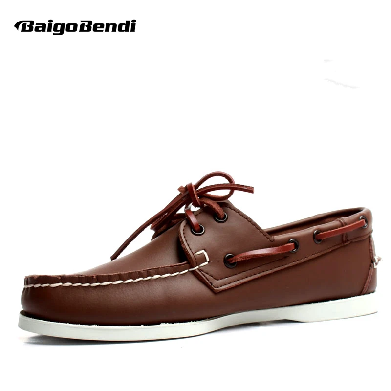 Classical Men's Full Grain Leather Four Season All-match Casual Boat Shoes Lace Up Car Loafers Plus Size 11 12
Classical Men's Full Grain Leather Four Season All-match Casual Boat Shoes Lace Up Car Loafers Plus Size 11 12