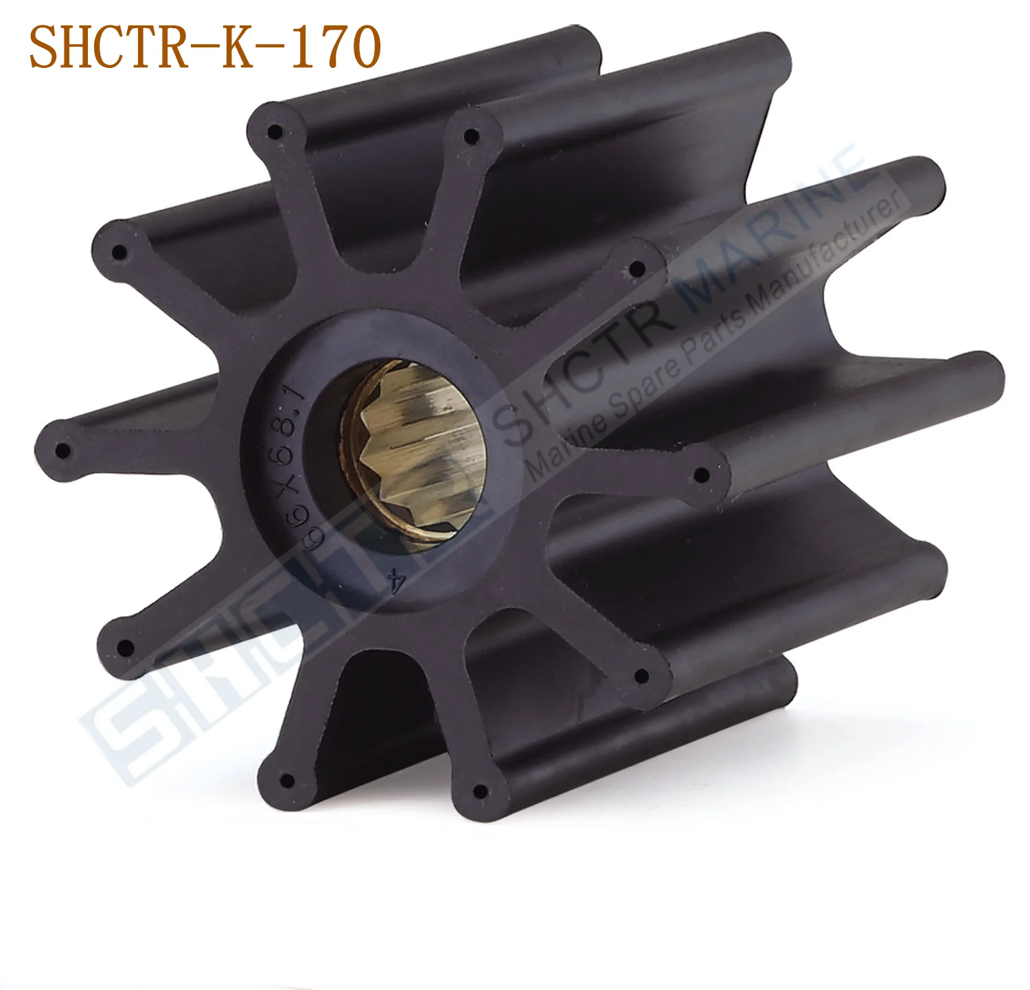SHCTR Flexible Impeller for JABSCO 31130-0061,CEF 500161,KASHIYAMA SP130,YANMAR119593-42200/42202,DJ Pump 09-42-1001
SHCTR Flexible Impeller for JABSCO 31130-0061,CEF 500161,KASHIYAMA SP130,YANMAR119593-42200/42202,DJ Pump 09-42-1001