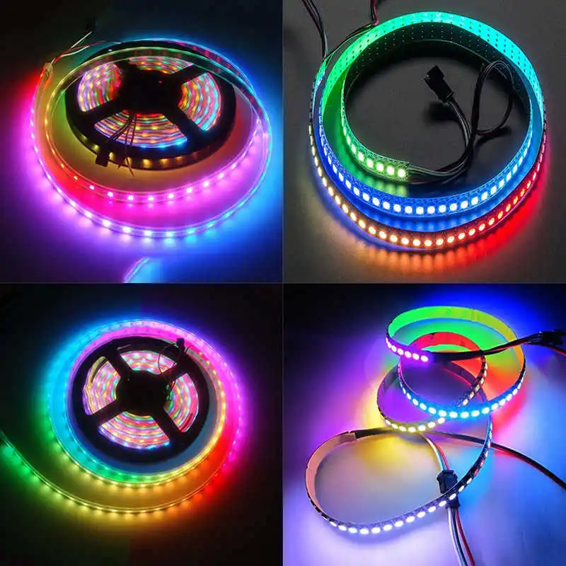 Newest 1m 60LEDs WS2812B 5050 RGB LED Strip Light White Shell Lamp Party Home DIY Decor
Newest 1m 60LEDs WS2812B 5050 RGB LED Strip Light White Shell Lamp Party Home DIY Decor
