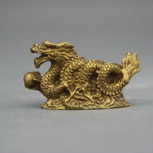 FengShui Chinese Folk Bronze Copper Stand Year Zodiac Dragon Statue Sculpture
FengShui Chinese Folk Bronze Copper Stand Year Zodiac Dragon Statue Sculpture