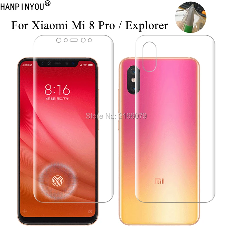 For Xiaomi Mi 8 Mi8 Pro 8pro / Explorer 6.21" Soft TPU Front Back Full Cover Screen Protector Transparent Protective Film Guard
For Xiaomi Mi 8 Mi8 Pro 8pro / Explorer 6.21" Soft TPU Front Back Full Cover Screen Protector Transparent Protective Film Guard