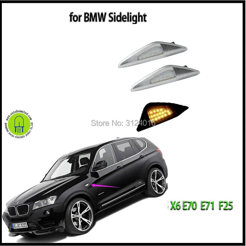 2pc X dahosun Smoke Color Fender LED for BMW 2008-2014 E70 X5 E71 X6 F25 X3 2004-2006 E46 2D Cabrio Amber Edge Light
2pc X dahosun Smoke Color Fender LED for BMW 2008-2014 E70 X5 E71 X6 F25 X3 2004-2006 E46 2D Cabrio Amber Edge Light