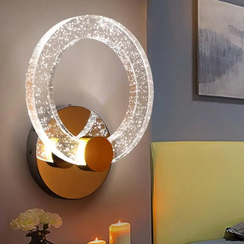 Entrance LED ring wall light crystal Wall lights for Bathroom Bedroom Hotel 1 pcs Annulus LED Lamp makeup Modern Aisle Arandela
Entrance LED ring wall light crystal Wall lights for Bathroom Bedroom Hotel 1 pcs Annulus LED Lamp makeup Modern Aisle Arandela