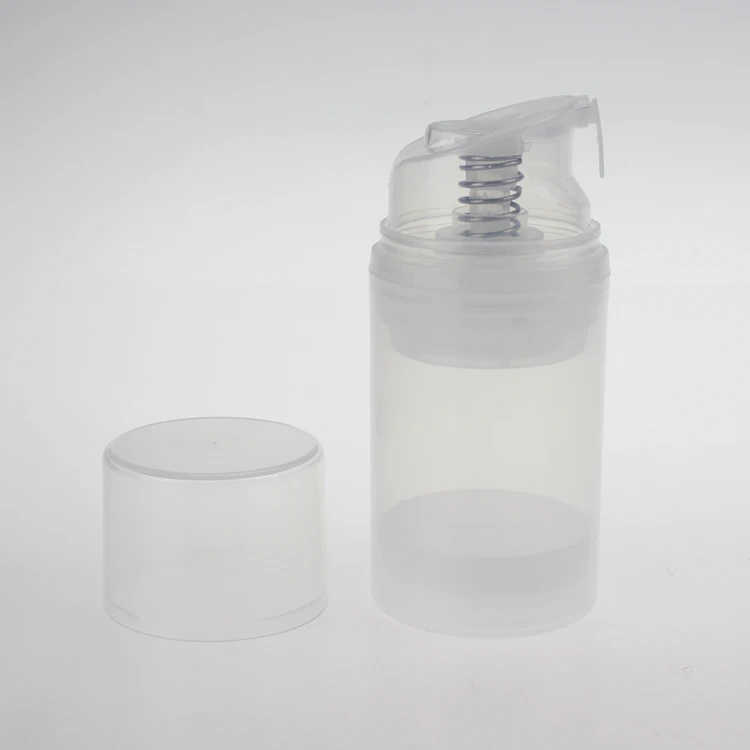 100pcs 50ml white and clear pp airless bottle for lotion, empty plastic liquid cosmetic packaging hot sale
100pcs 50ml white and clear pp airless bottle for lotion, empty plastic liquid cosmetic packaging hot sale