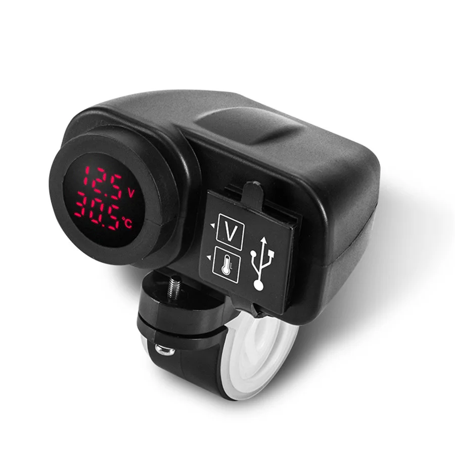 Dual USB Motorcycle Bike Charger 4.2A Digital Red LED Voltmeter W/ Phone Location Chip Universal
Dual USB Motorcycle Bike Charger 4.2A Digital Red LED Voltmeter W/ Phone Location Chip Universal