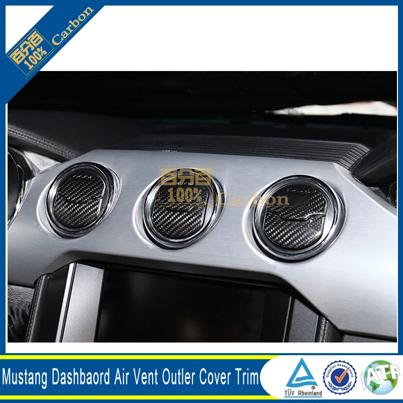 100% Carbon 6 PCS For Mustang 2015 Dashbaord Air Vent Outlet Cover Trim Car Interior Trims
100% Carbon 6 PCS For Mustang 2015 Dashbaord Air Vent Outlet Cover Trim Car Interior Trims