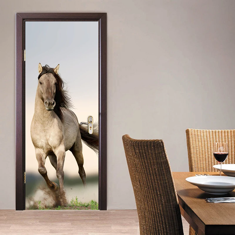 Horse 3D Poster Study Room Door Stickers Removable PVC Self-adhesive Wall Mural Sticker Waterproof Bedroom Room Decor Sticker
Horse 3D Poster Study Room Door Stickers Removable PVC Self-adhesive Wall Mural Sticker Waterproof Bedroom Room Decor Sticker