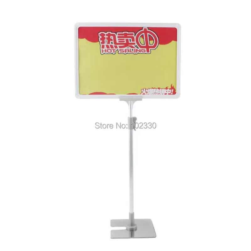 10PCS Adjustable Price A4 Desktop Display Supermarket POP Poster Frame Double-sided Price Tag Stainless Steel Base ZA6920
10PCS Adjustable Price A4 Desktop Display Supermarket POP Poster Frame Double-sided Price Tag Stainless Steel Base ZA6920