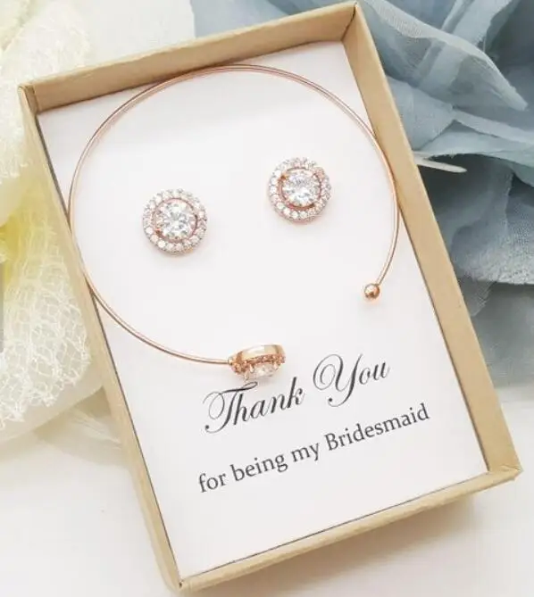 Customize text wedding Bridesmaid Flat Halo CZ crystal earrings bracelets flower girl maid of honor birthday jewelry set gifts
Customize text wedding Bridesmaid Flat Halo CZ crystal earrings bracelets flower girl maid of honor birthday jewelry set gifts