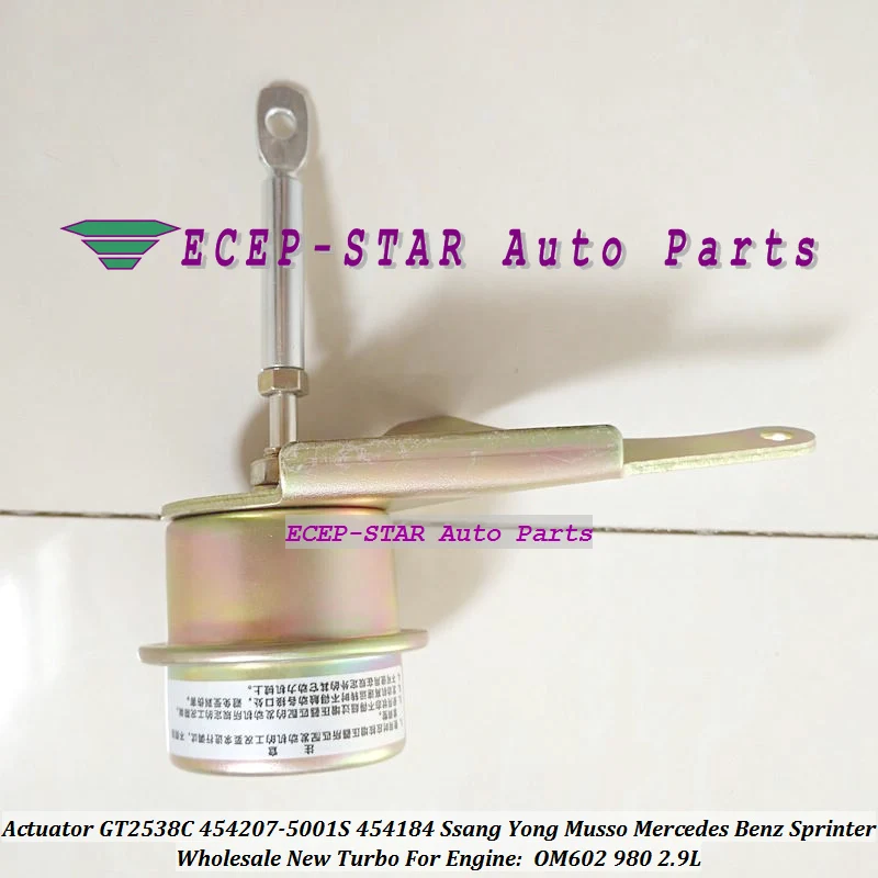 Turbo Wastegate Actuator GT2538C 454207-5001S 454207 454184 For Mercedes Benz Sprinter 212D 312D 412D 97 OM602 2.9L Turbocharger
Turbo Wastegate Actuator GT2538C 454207-5001S 454207 454184 For Mercedes Benz Sprinter 212D 312D 412D 97 OM602 2.9L Turbocharger
