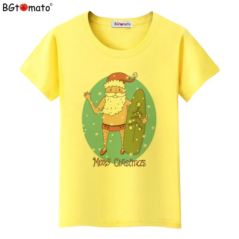 BGtomato New Christmas cool Tshirt women Short sleeve casual clothes relax wearing lovely top tees
BGtomato New Christmas cool Tshirt women Short sleeve casual clothes relax wearing lovely top tees