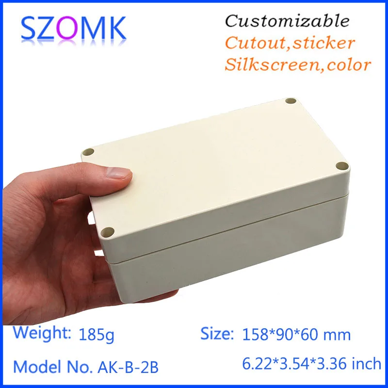 4Pcs a lot good price 158x90x60mm 6.22*3.54*3.36inch light color hight qualtity electronic conjunction enclosure/box ip65
4Pcs a lot good price 158x90x60mm 6.22*3.54*3.36inch light color hight qualtity electronic conjunction enclosure/box ip65