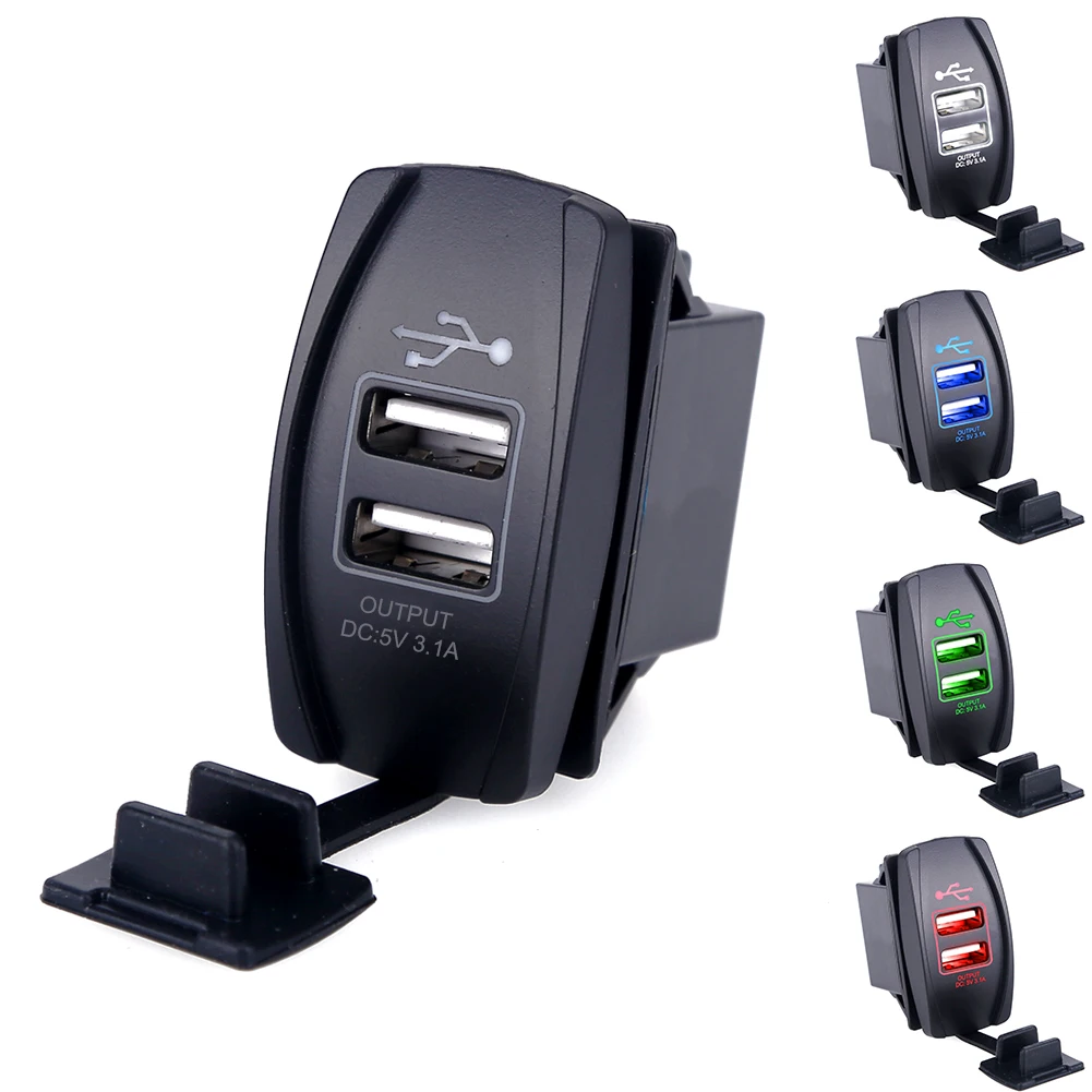 Dual USB Car Charger Power Adapter 5V 3.1A Dual USB Socket Charger For Toyota Skoda Volkswagen AUdi Suzuki BMW Mazda
Dual USB Car Charger Power Adapter 5V 3.1A Dual USB Socket Charger For Toyota Skoda Volkswagen AUdi Suzuki BMW Mazda