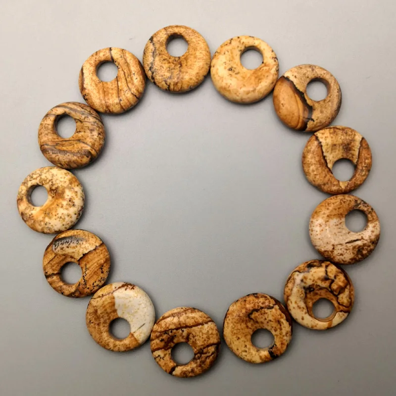 Picture stone 18mm natural stone beads For Jewelry Making Necklace Earrings donut accessories good quality 24pcs Free shipping
Picture stone 18mm natural stone beads For Jewelry Making Necklace Earrings donut accessories good quality 24pcs Free shipping