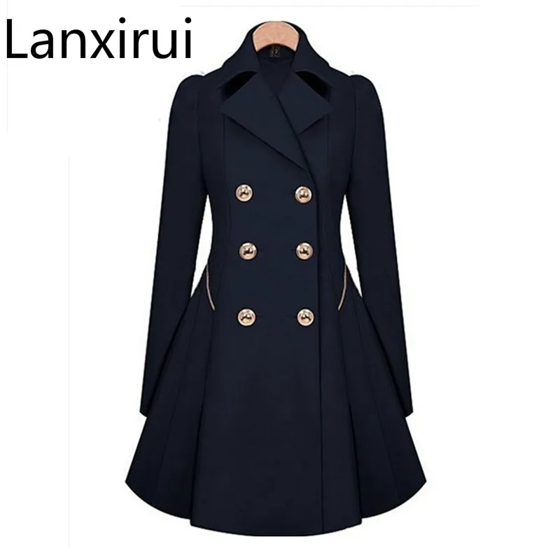 Winter Trench Coat Hot Sale Womens Coat Classic Waist Was Thin Coat Windbreaker Women Trench Female Long Sleeve Overcoat
Winter Trench Coat Hot Sale Womens Coat Classic Waist Was Thin Coat Windbreaker Women Trench Female Long Sleeve Overcoat