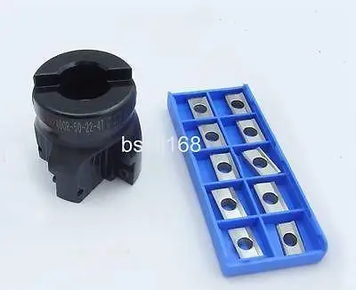 1pcs BAP400R 50-22-4T face end mill +10 APKT1604 aluminium carbide insert CNC milling
1pcs BAP400R 50-22-4T face end mill +10 APKT1604 aluminium carbide insert CNC milling