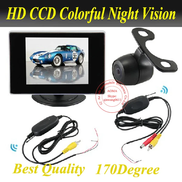 Promotion Wireless Car Rearview Parking IR Night Camera System with 4.3 Inch TFT LCD RearView Mirror Car Reverse Monitor
Promotion Wireless Car Rearview Parking IR Night Camera System with 4.3 Inch TFT LCD RearView Mirror Car Reverse Monitor