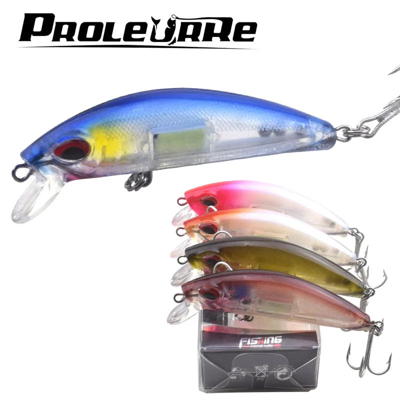 Proleurre 1Pcs Luminous Minnow Lure Japan Laser Hard bait Aritificial ABS fish Wobblers Fishing Lures Good Crankbaits Peche
Proleurre 1Pcs Luminous Minnow Lure Japan Laser Hard bait Aritificial ABS fish Wobblers Fishing Lures Good Crankbaits Peche