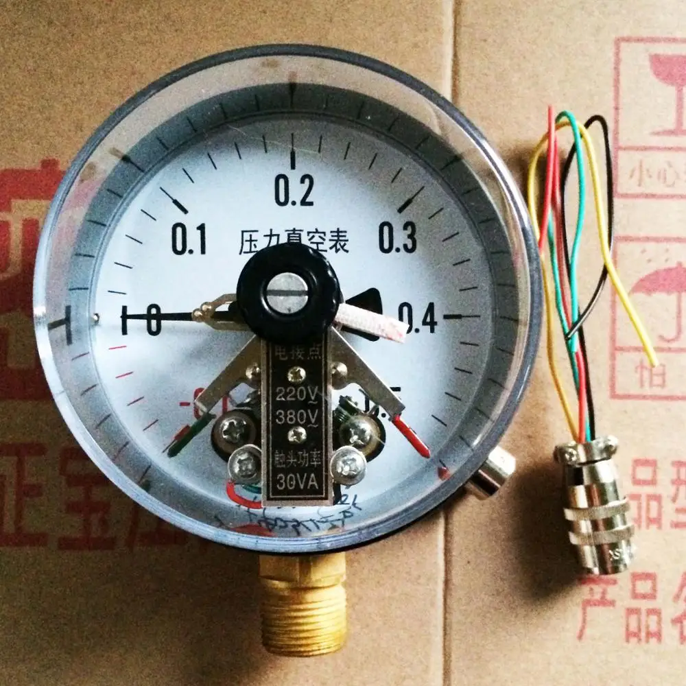 YXC-100 -0.1-0.5Mpa magnetic contact type electric contact vacuum meter electric contact pressure gauge
YXC-100 -0.1-0.5Mpa magnetic contact type electric contact vacuum meter electric contact pressure gauge