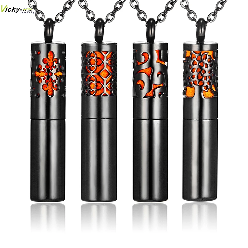 Vicky-Home Jewelry Hollow Out Necklace Stainless Steel Perfume Vial Aromatherapy Essential Oil Diffuser Pendant Locket Women Men
Vicky-Home Jewelry Hollow Out Necklace Stainless Steel Perfume Vial Aromatherapy Essential Oil Diffuser Pendant Locket Women Men