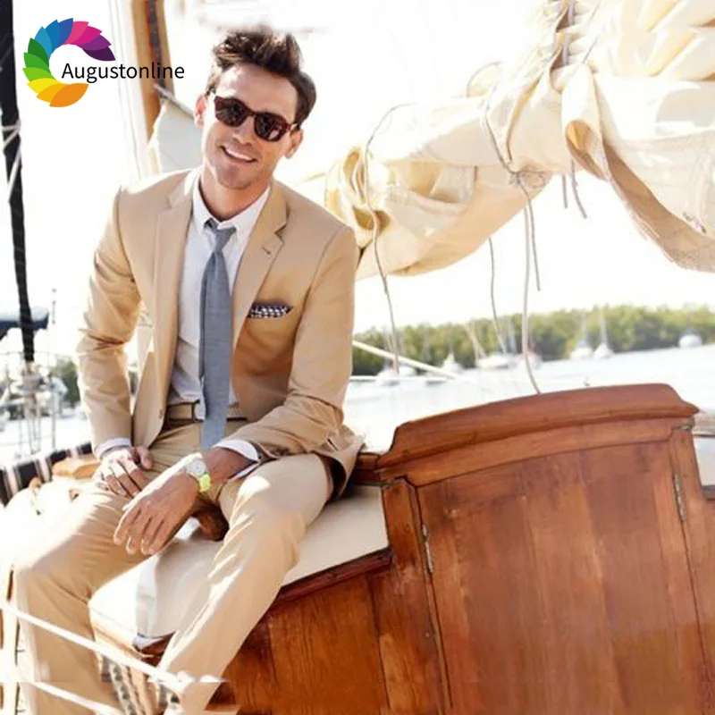 Slim Fit Beige Wedding Men Suits Terno Groom Wear Tuxedo 2 Pieces (Jacket+Pants) Bridegroom Suits Blazer Costumen Homme Best Man
Slim Fit Beige Wedding Men Suits Terno Groom Wear Tuxedo 2 Pieces (Jacket+Pants) Bridegroom Suits Blazer Costumen Homme Best Man