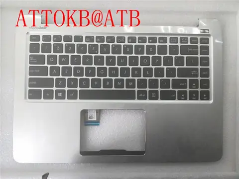 US/RU Laptop Keyboard for Asus K401 A401 A400U K401L K401LB U4000 Palmrest Laptop Keyboard Bezel Upper Case Cover Shell