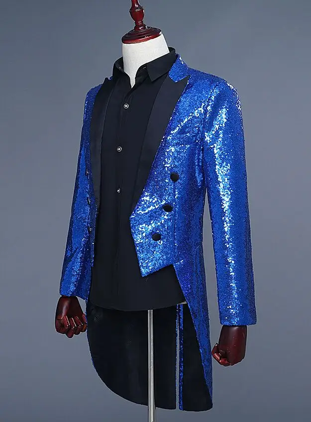 Free ship mens royal blue/red/silver/black/golden sequined swallowtail suit tuxedo jacket/stage performance
Free ship mens royal blue/red/silver/black/golden sequined swallowtail suit tuxedo jacket/stage performance
