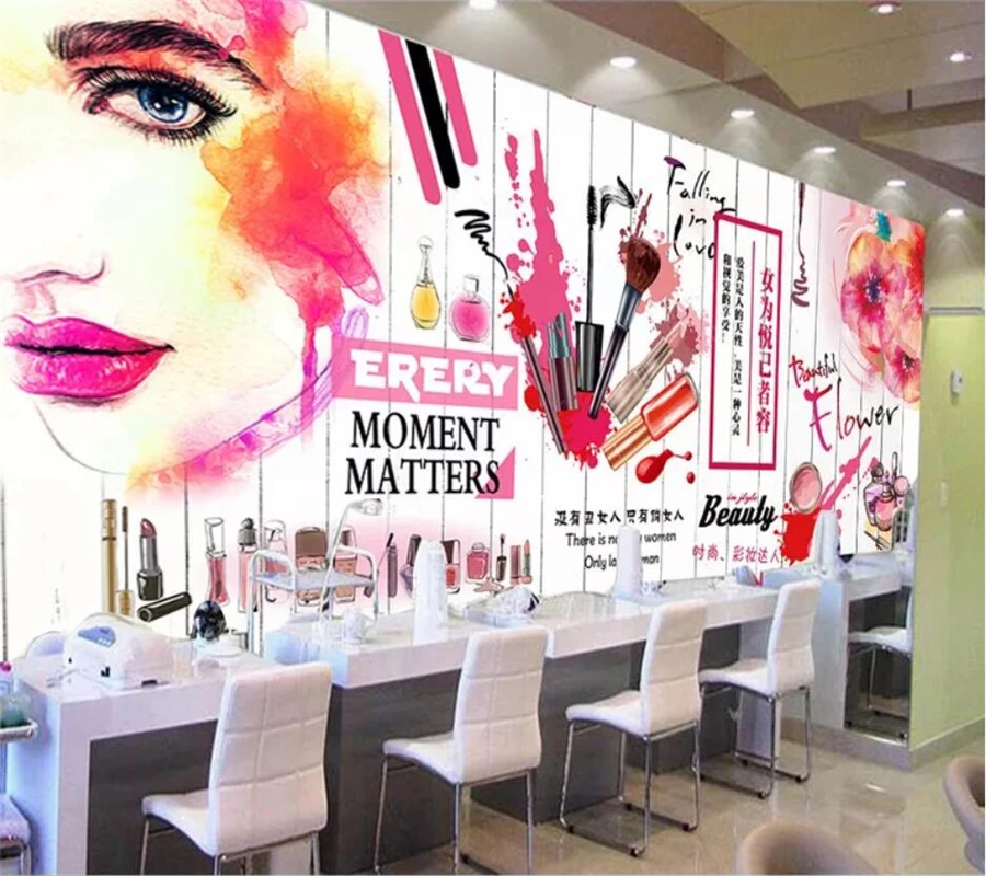 Custom papel de parede 3d wallpaper European and American fashion brick wall cosmetics nail art wall beauty salon shop wallpaper
Custom papel de parede 3d wallpaper European and American fashion brick wall cosmetics nail art wall beauty salon shop wallpaper