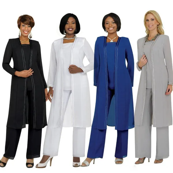 Graceful Chiffon Simple Mother's Pants Suit Long Sleeve Formal Wear Mother Of The Bride Suits With Free Jacket Ankle Length
Graceful Chiffon Simple Mother's Pants Suit Long Sleeve Formal Wear Mother Of The Bride Suits With Free Jacket Ankle Length