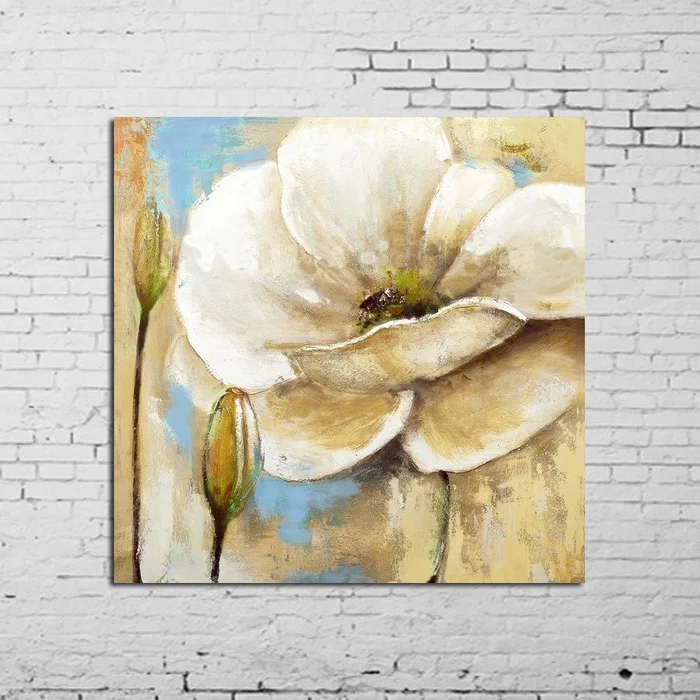 100%Hand Painted Abstract Wall Pictures For Living Room White Flowers Oil Painting On Canvas Decoration Home Modern Art
100%Hand Painted Abstract Wall Pictures For Living Room White Flowers Oil Painting On Canvas Decoration Home Modern Art