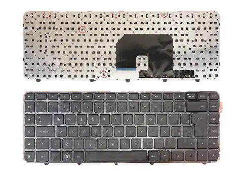 SP/Spanish Keyboard for HP Pavilion DV6-3000 BLACK FRAME BLACK Reprint New Laptop Keyboards With