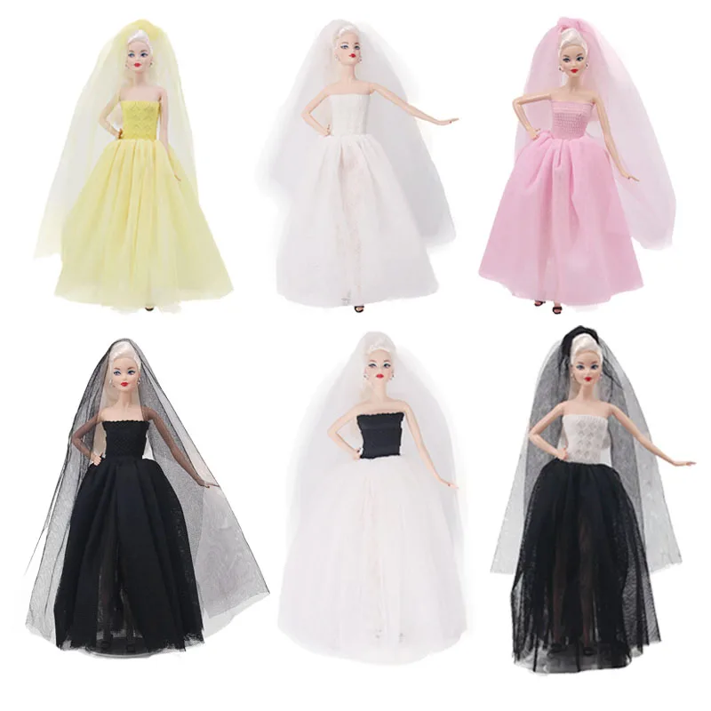 ZWSISU Doll Clothes Barbiees Wedding Dress 6 Colors Available With Free Veil Party Fit Barbiees Doll Handmade Doll Accessories
ZWSISU Doll Clothes Barbiees Wedding Dress 6 Colors Available With Free Veil Party Fit Barbiees Doll Handmade Doll Accessories